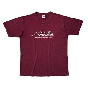 90s Vintage Americade T-shirt Single Stitch Touring Rally Motorcycle 1991.
